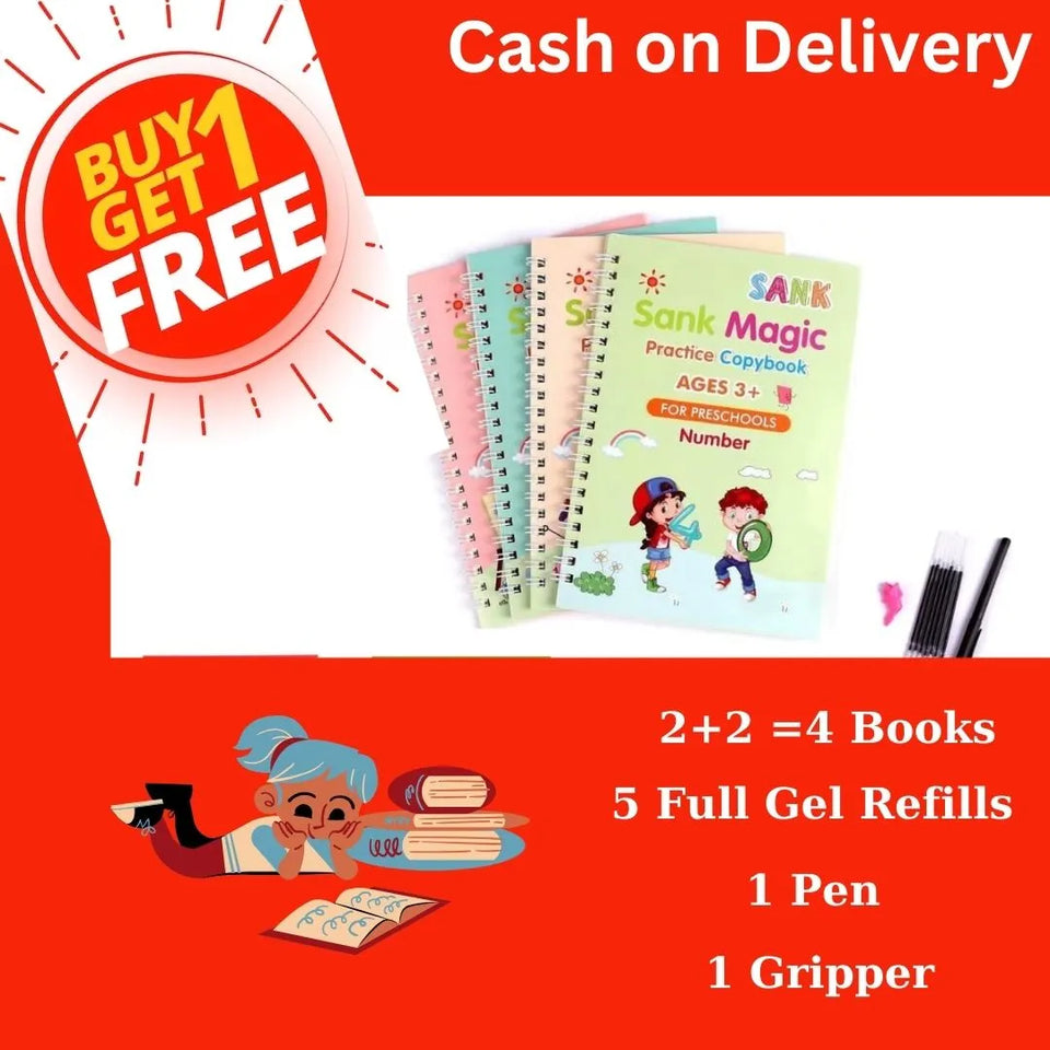 Buy Magic Book For Kids Sank Magic Practice Copybook For Kids Books  Calligraphy Books For Kids Magical Book For Kids Writing Magical Drawing  Book Pack 4 - Lowest price in India