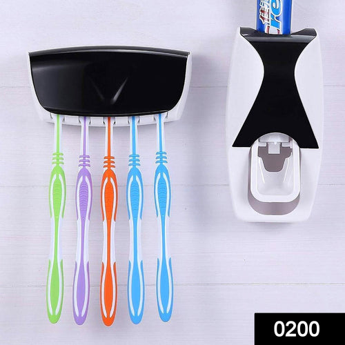 0200 Toothpaste Dispenser & Tooth Brush with Toothbrush - 