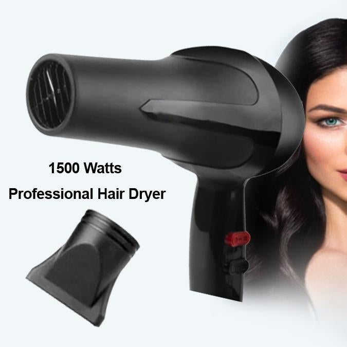 0386 1500 Watts Professional Hair Dryer 2888 (Black) - 
