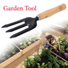 7410 3 Piece Gardening Tool Set Mini Wood Handle Cultivator, Gardening Trowel, Garden Forks - 