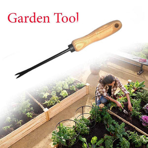 7410 3 Piece Gardening Tool Set Mini Wood Handle Cultivator, Gardening Trowel, Garden Forks - 