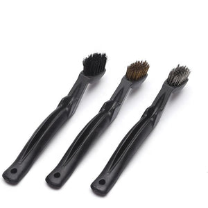 1516 Wire Brush Set Scratch Brush Set for Cleaning Slag Rust and Dust Curved Handle - 