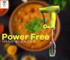 0723 Power-Free Manual Hand Blender With Stainless Steel Blades - 