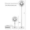 4612 Silent and Portable High Speed Foldable Table Fan with USB Charging Feature - 