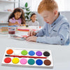 1123 Painting Water Color Kit - 12 Shades and Paint Brush (13 Pcs) - 