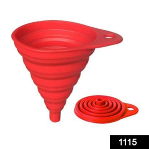 1115 Silicone Collapsible Funnel Kitchen for Flexible Extension - 