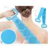 1302 Silicone Body Back Scrubber Double Side Bathing Brush for Skin Deep Cleaning - 