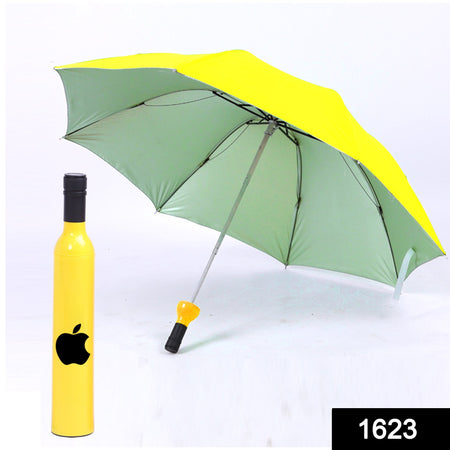 1623 Stylish Umbrella Folding Plastic Wine Bottle Deco Umbrella (Multicolor) - 