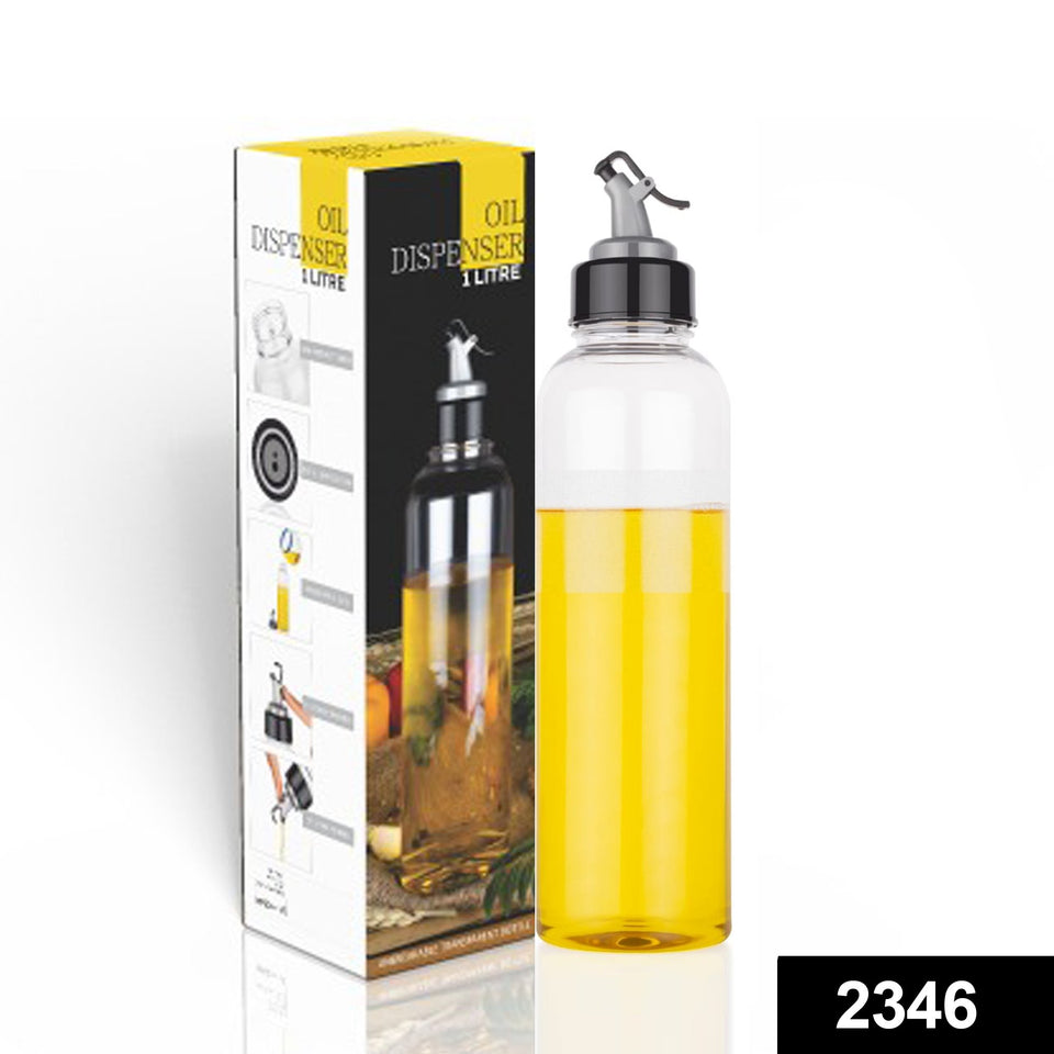 2346 Oil Dispenser Transparent Glass Oil Bottle | Crystal Clear 1 Liter - 