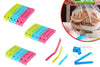 0105 Plastic Snack Bag Clip Sealer Set (18 Pcs, Multicolour) - 