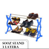 1570 3 Layer Multipurpose Portable Folding Shoe Rack/Shoe Cabinet - 