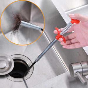 1634 Metal Wire Brush Sink Cleaning Hook Sewer Dredging Device - 