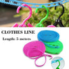 0190 Clothesline Drying Nylon Rope with Hooks - 