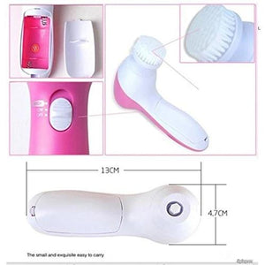 0340 -5-in-1 Smoothing Body & Facial Massager (Pink) - 