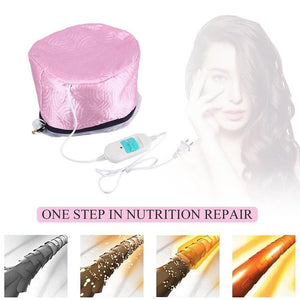 0352 Thermal Head Spa Cap Treatment with Beauty Steamer Nourishing Heating Cap - 