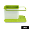 2155 Plastic 3-in-1 Stand for Kitchen Sink Organizer Dispenser for Dishwasher Liquid - 