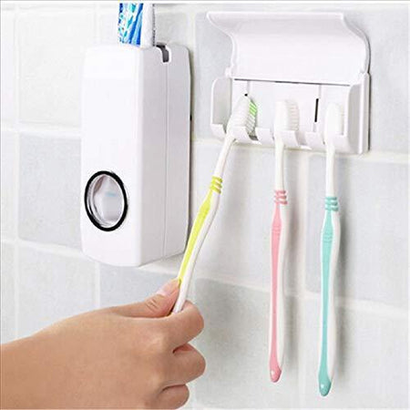 0174 Toothpaste Dispenser & Tooth Brush Holder - 