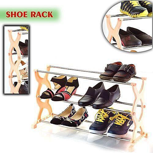 1570 3 Layer Multipurpose Portable Folding Shoe Rack/Shoe Cabinet - 