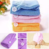 1408 Quick Turban Hair-Drying Absorbent Microfiber Towel/Dry Shower Caps (1 Pc) - 