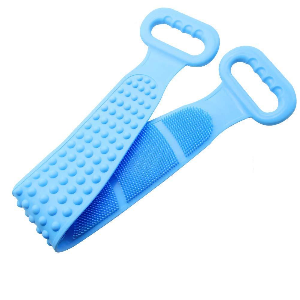 1308 Silicone Body Back Scrubber Bath Brush Washer For Dead Skin Removal (With Box) - 