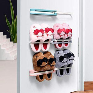 1122 Multifunction Folding Slippers/Shoes Hanger Organizer Rack - 