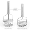 0750_Stainless Steel Hand Masher (Mash for Dal/Vegetable/Potato/Baby Food/pav bhaji) - 