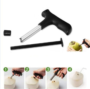 0854 Premium Quality Stainless Steel Coconut Opener Tool/Driller with Comfortable Grip - 