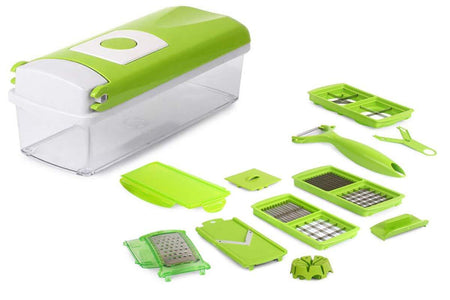 2056 Kitchen Multipurpose 12 in 1 Fruits & Vegetables Chopper Slicer Grater - 