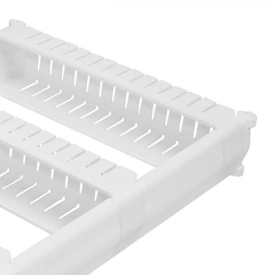 2172 Multipurpose 2 Layer Slim Side Space Saving Storage Organizer Rack Shelf - 