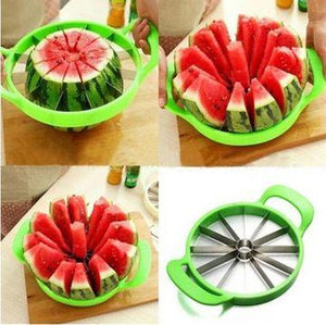 0848 Premium Watermelon Slicer/Cutter with Large Stainless Steel Blades - 