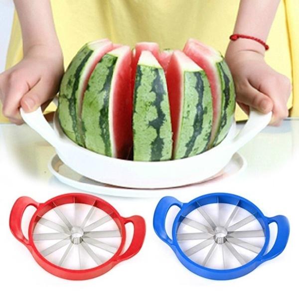 Hot Summer Large Watermelon Melon Slicer Stainless Steel Fruit