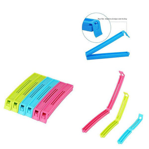 0105 Plastic Snack Bag Clip Sealer Set (18 Pcs, Multicolour) - 