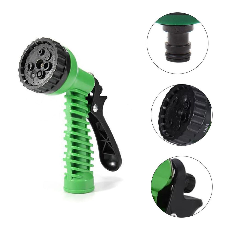 0477 Plastic Garden Hose Nozzle Water Spray Gun Connector Tap Adapter Set - 