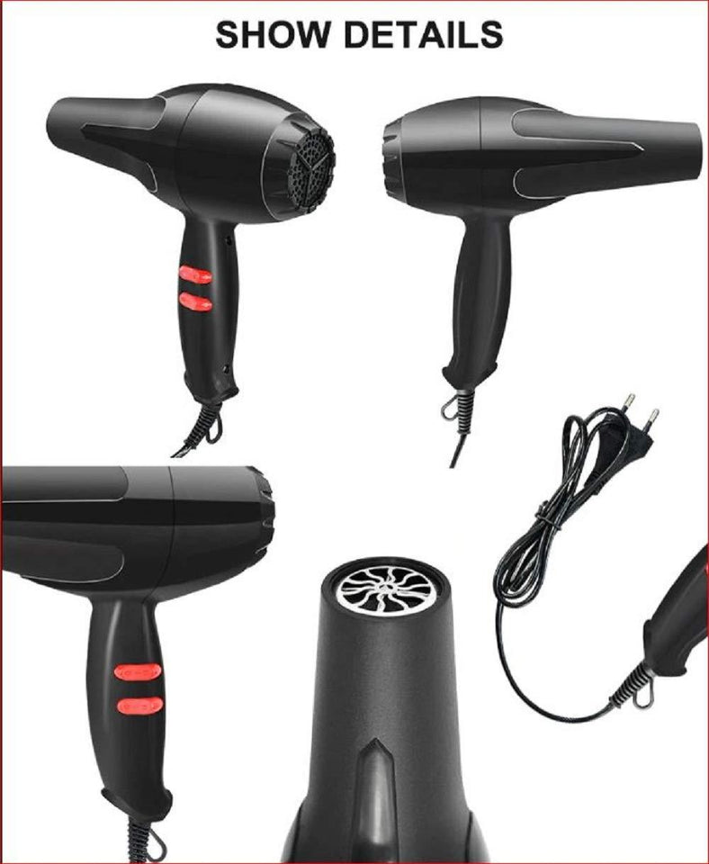 1337 Professional Stylish Hair Dryers For Women And Men (Hot And Cold Dryer) - 