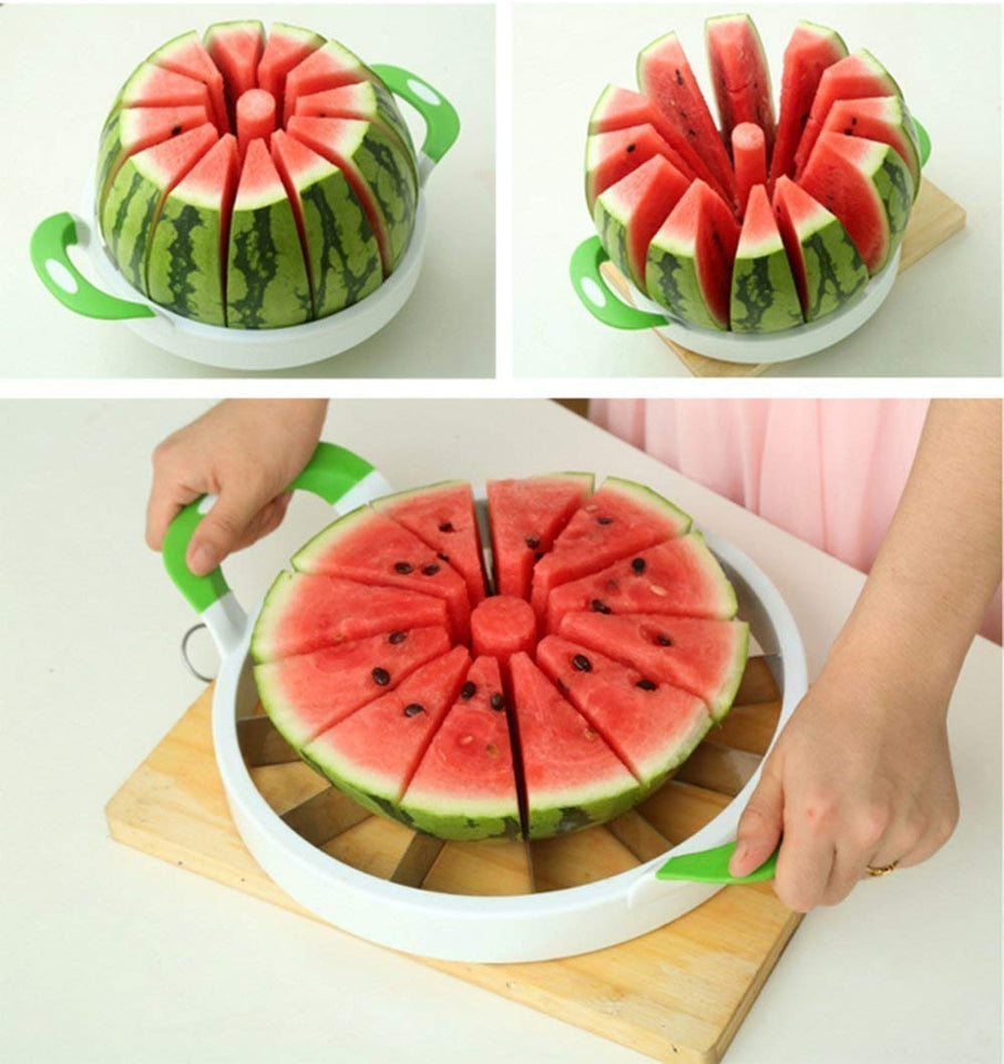 Hot Summer Large Watermelon Melon Slicer Stainless Steel Fruit