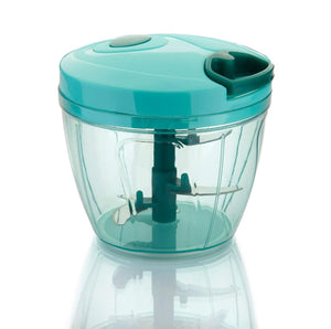 2180 Manual 2in1 Handy 1 Litre Plastic Dori Chopper, Cutter with SS Blades and Whisker Blade (1000 ml) - 