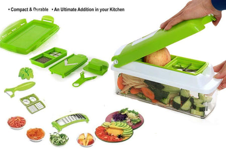 2056 Kitchen Multipurpose 12 in 1 Fruits & Vegetables Chopper Slicer Grater - 