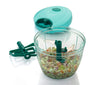 2180 Manual 2in1 Handy 1 Litre Plastic Dori Chopper, Cutter with SS Blades and Whisker Blade (1000 ml) - 