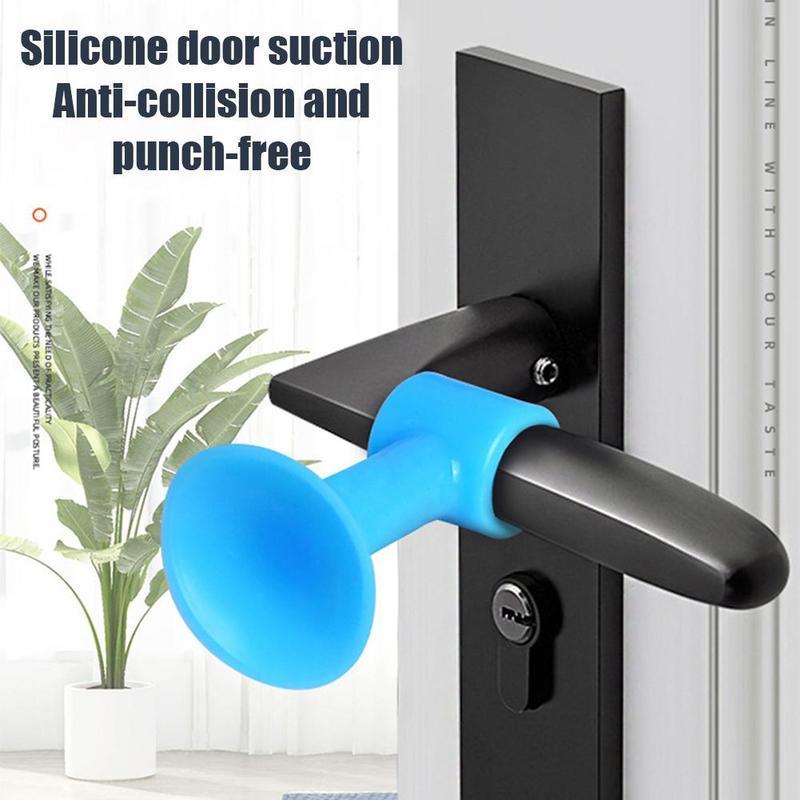 1442 Door Stopper Mini Anti-Collision Silicone Door Handle Crash Pad - 