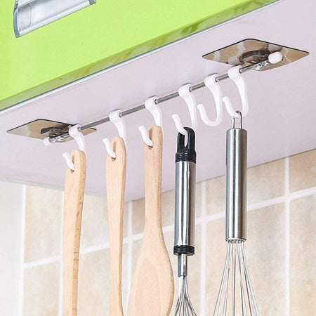 1354 Plastic Sticker Self Adhesive Multipurpose Hanger Hooks - 