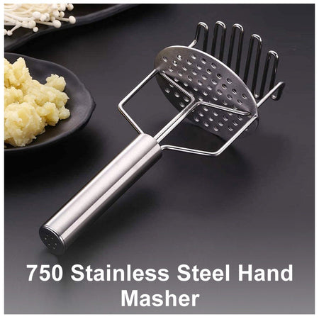 0750_Stainless Steel Hand Masher (Mash for Dal/Vegetable/Potato/Baby Food/pav bhaji) - 