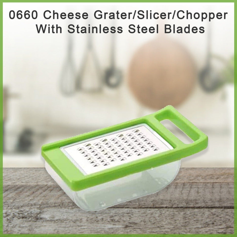 0660  Cheese Grater/Slicer/Chopper With Stainless Steel Blades - 