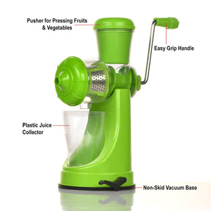 7013 Manual Fruit Vegetable Juicer with Strainer (Multicolour) - 