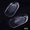 1472 Silicone Gel Heel Pad Protector Insole Cups for Heel Swelling Pain Relief