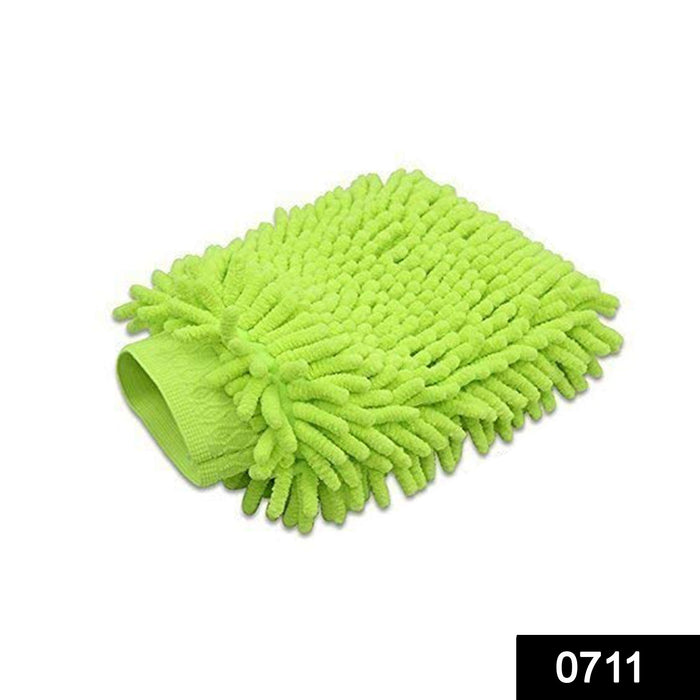 0711 Single sided microfiber hand glove duster - 