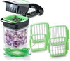 2152 Premium Vegetable Dicer Multi Chopper Set 5 in 1 Cutting Blades - 