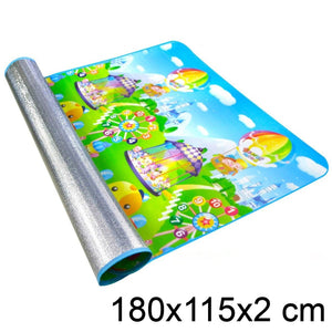 1200 Waterproof Single Side Baby Play Crawl Floor Mat for Kids Picnic School Home (Size 180 x 115) - 