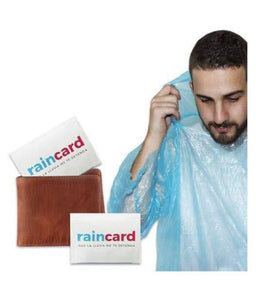 1425 Waterproof Rain Poncho with Drawstring Hood Pocket - 