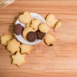 0827 Cookie Cutter Stainless Steel Cookie Cutter with Shape Heart Round Star and Flower (4 Pieces) - 