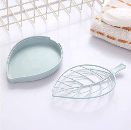 0832 Leaf Shape Dish Soap Holder for Kitchen and Bathroom - 